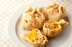 油揚げの納豆チーズ揚げ