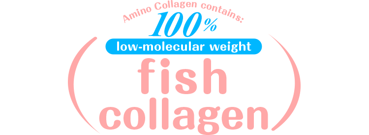 Amino Collagen contains: 100% low-molecular weight fish collagen