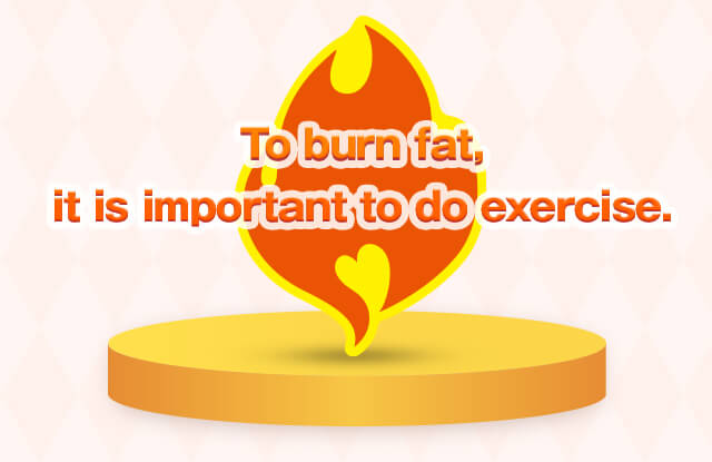 To burn fat, it is important to do exercise.