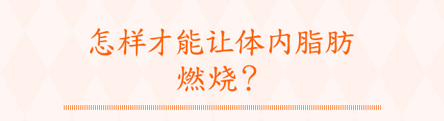怎?才能?体内脂肪 燃?？