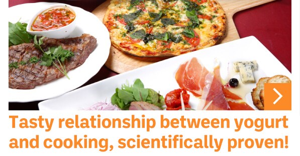 Tasty relationship between yogurt and cooking, scientifically proven!