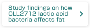 Study findings on how OLL2712 lactic acid bacteria affects fat