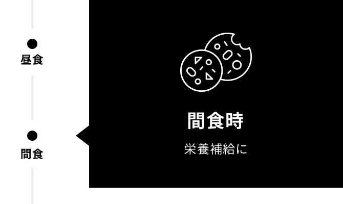 間食時 栄養補給に