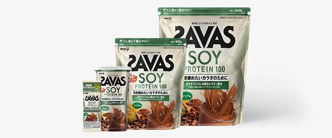 Amazon.co.jp: ザバス(SAVAS) ソイプロテイン100 ココア味 2000g
