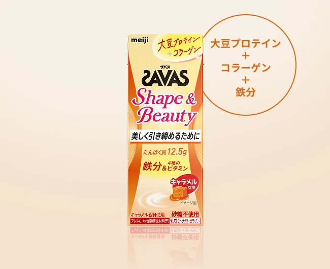 大豆プロテイン＋コラーゲン＋鉄分