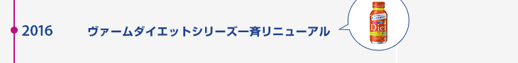 2016年 ヴァームダイエットシリーズ一斉リニューアル