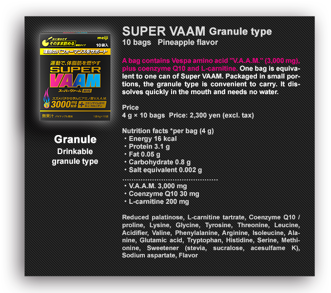 Granule Drinkable granule type
