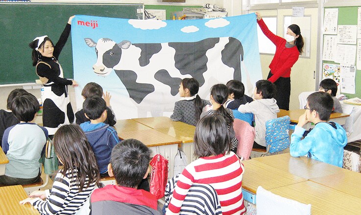 写真:みるく教室の様子