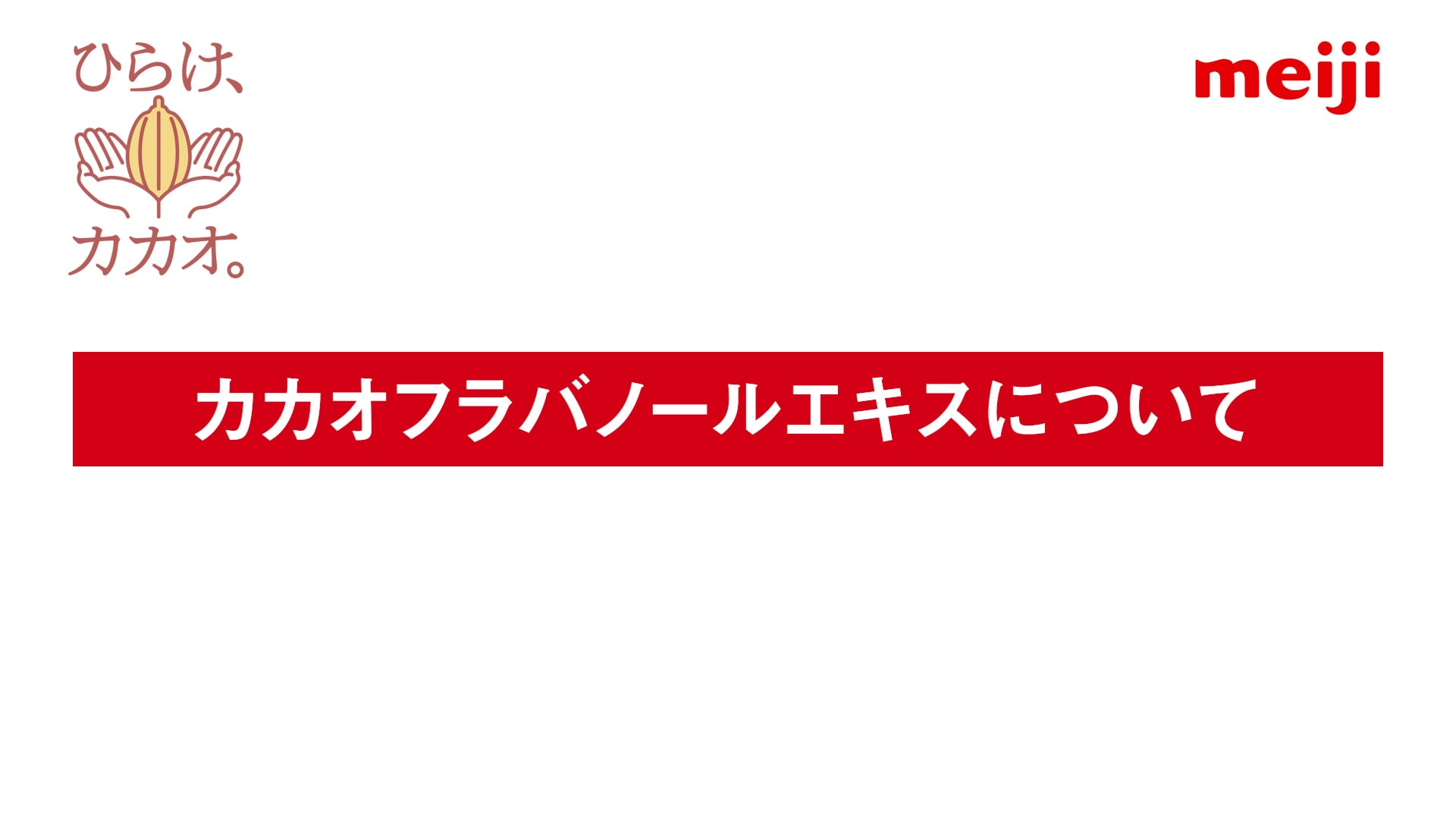 カカオフラバノールエキスについて