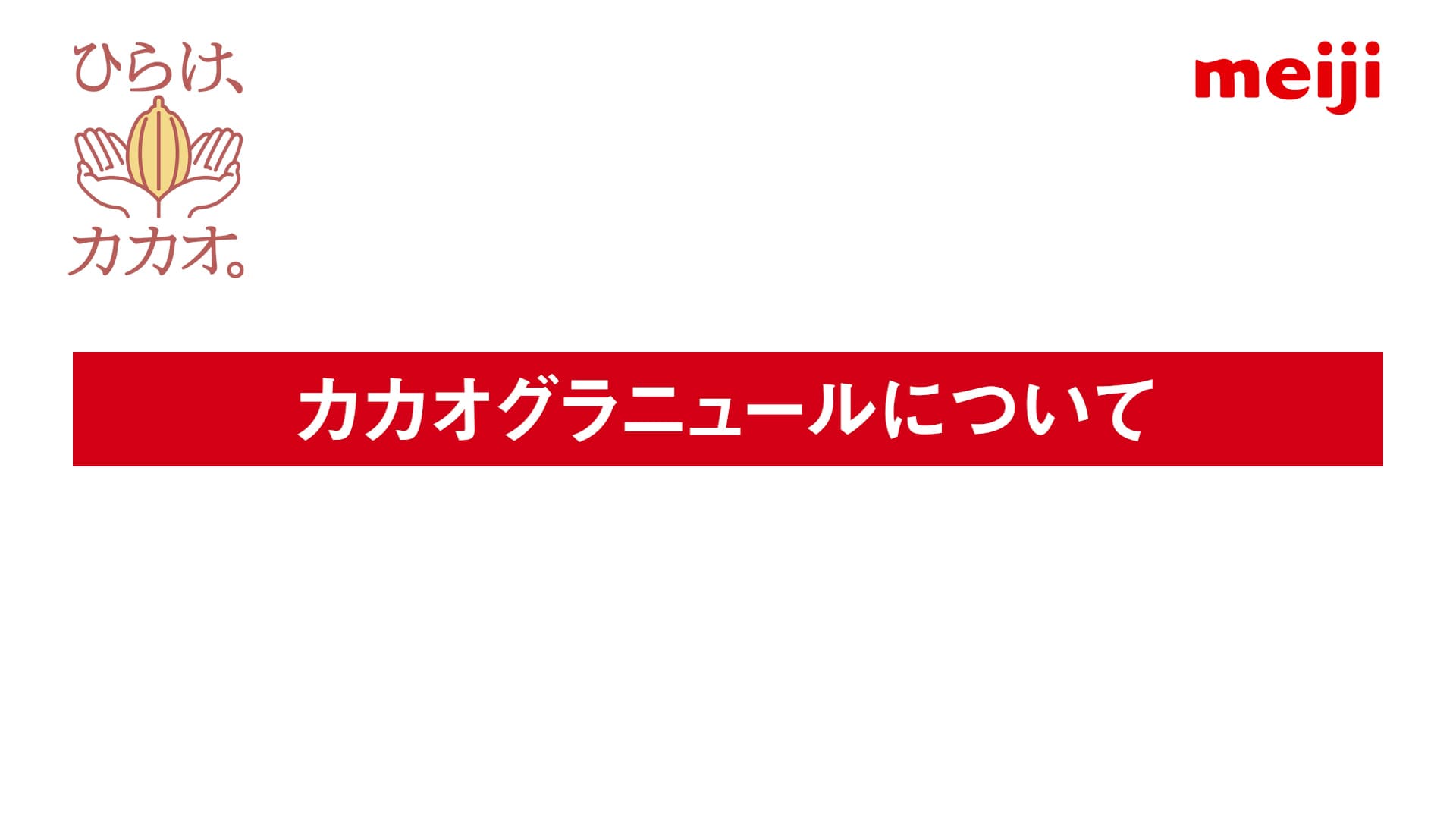 カカオグラニュールについて