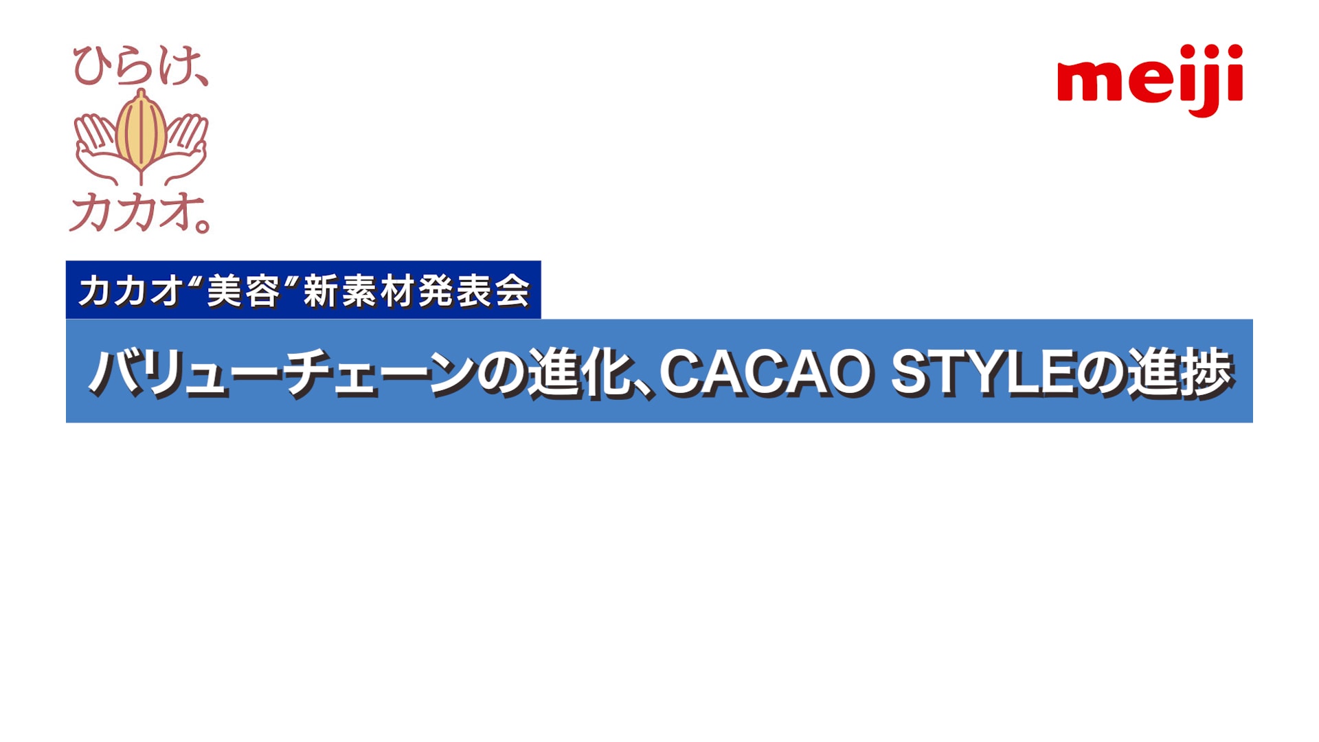 バリューチェーンの進化、CACAO STYLEの進捗