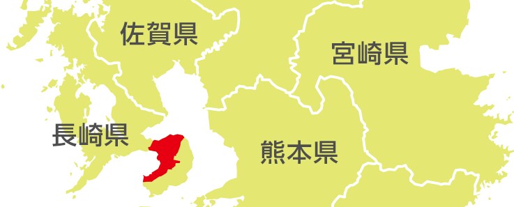 地図:宮田牧場の所在地(長崎県南部)