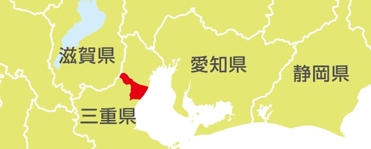 地図:大塚牧場の所在地(三重県北部)