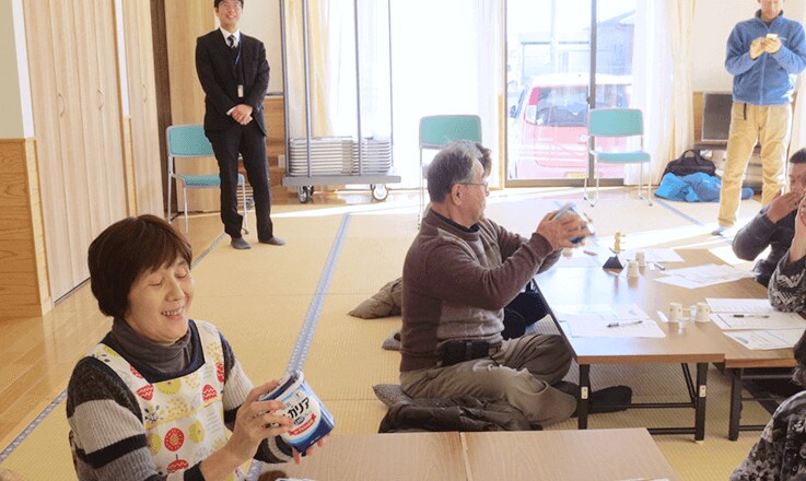 写真:福島県相馬郡雁小屋地区災害公営住宅「健活セミナー」の様子