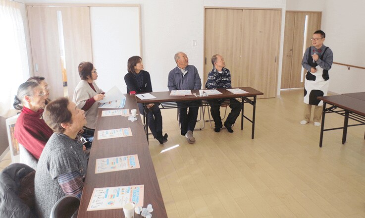 写真：宮城県女川町復興住宅「健活セミナー」の様子