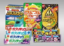 写真:明治チューインガムの商品シリーズ