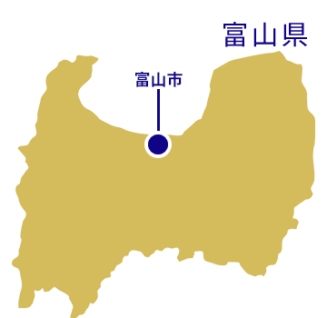 富山県富山市の紹介地図