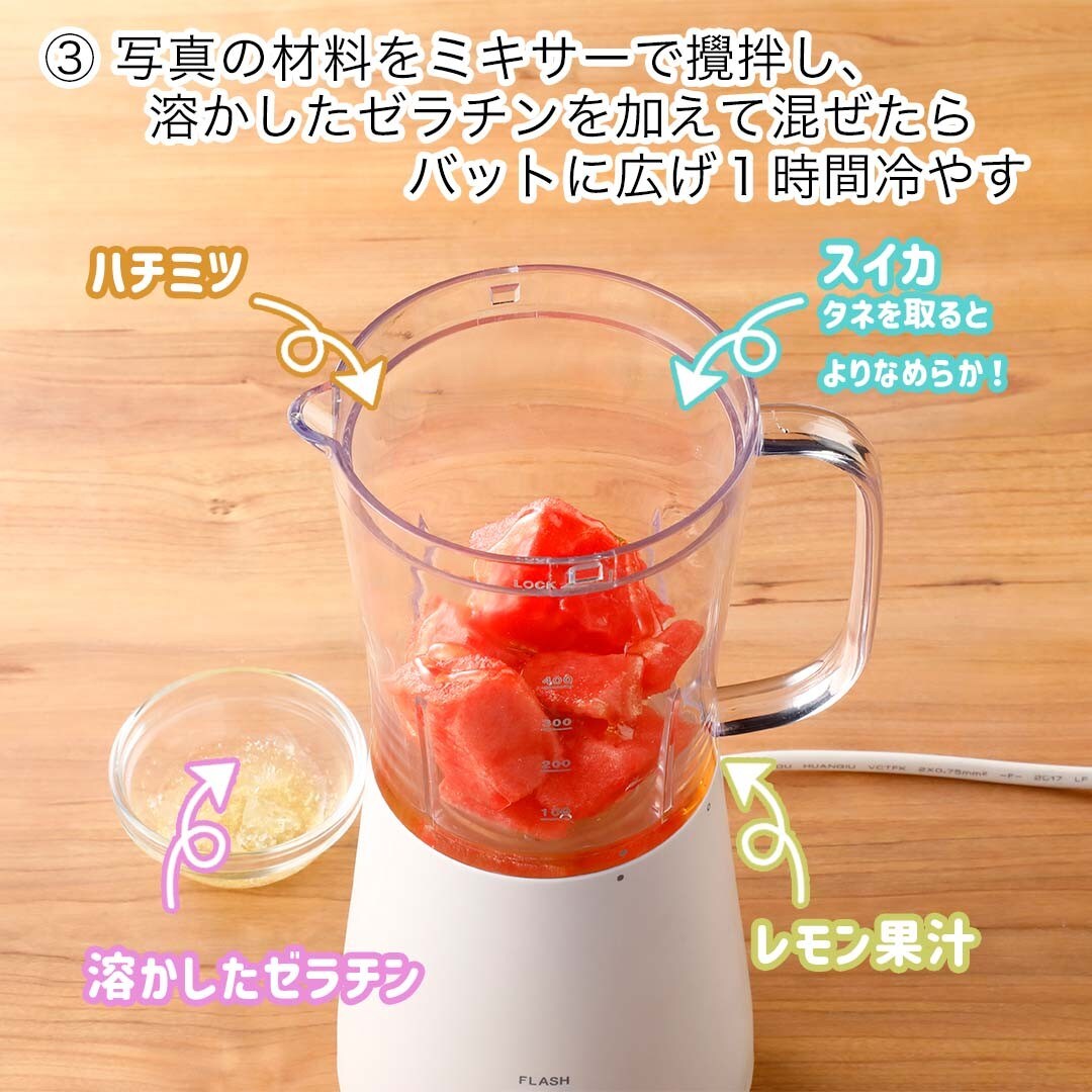 スイカプリン
