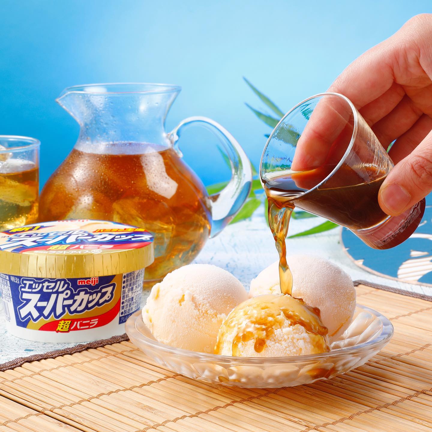アイスと麦茶