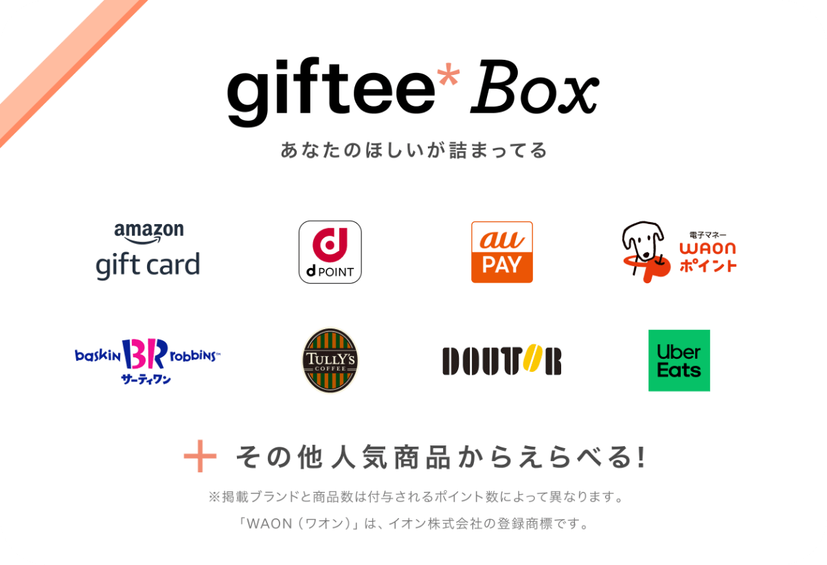 giftee Boxの内容