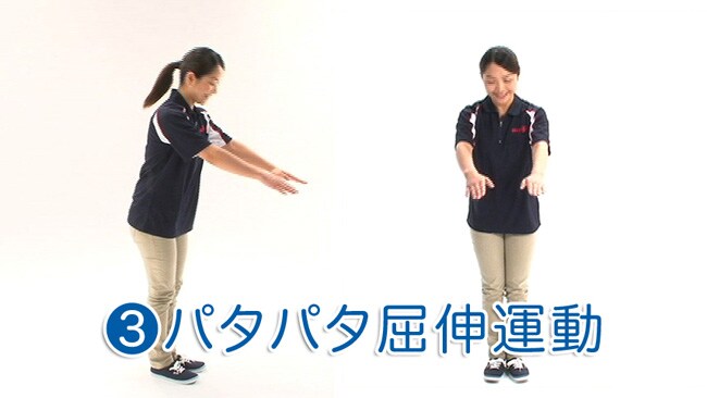 【イメージ】元気体操3 パタパタ屈伸運動