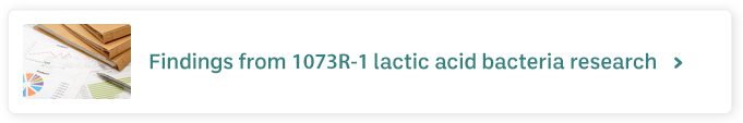 Findings from 1073R-1 lactic acid bacteria research