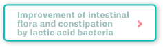 Improvement of intestinal flora and constipation by lactic acid bacteria