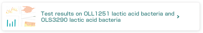 Test results on OLL1251 lactic acid bacteria and OLS3290 lactic acid bacteria