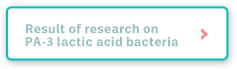 Result of research on PA-3 lactic acid bacteria