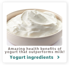 Amazing health benefits of yogurt that outperforms milk!Yogurt ingredients