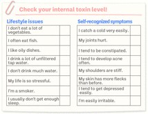 Check your internal toxin level!