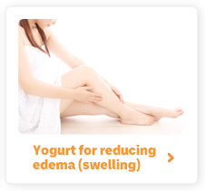 Yogurt for reducing edema (swelling)