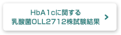 HbA1cに関する乳酸菌OLL2712株試験結果