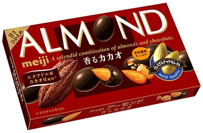 写真:「アーモンドチョコレート香るカカオ」の商品パッケージ